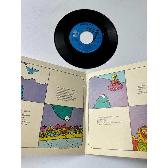 Vtg Sesame Street Carry About Original Cast Book & Vinyl Record 70s Columbia - Picture 10 of 16